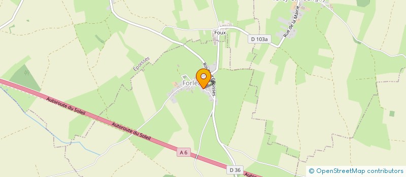 localisation de l'entreprise AUXOIS OEUFS à COURCELLES-FREMOY
