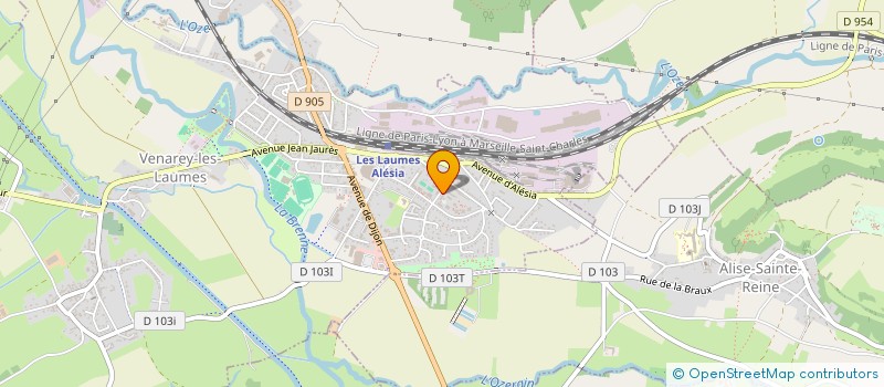 localisation de l'entreprise AUXOISREN à VENAREY-LES-LAUMES