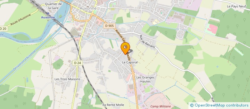 localisation de l'entreprise AUXONNE OPTIQUE à AUXONNE