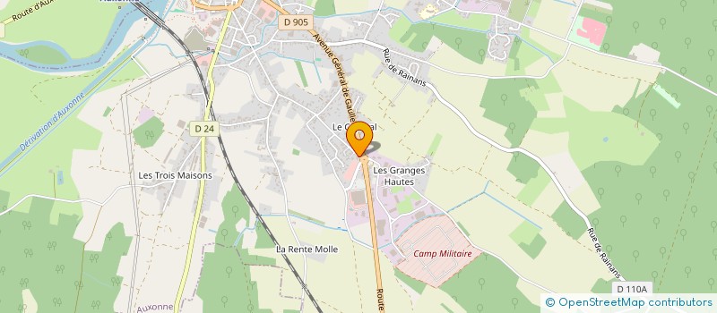 localisation de l'entreprise AUXOPI  AUXONNE