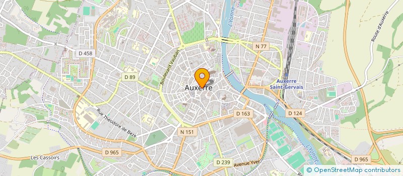 localisation de l'entreprise AUXWEAR à AUXERRE