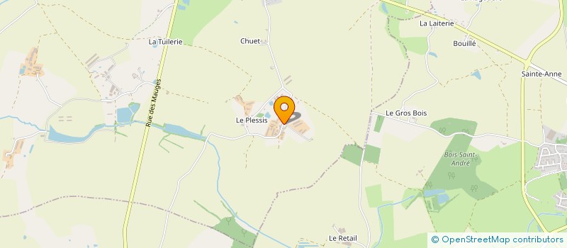 localisation de l'entreprise AUYA à LES LANDES-GENUSSON