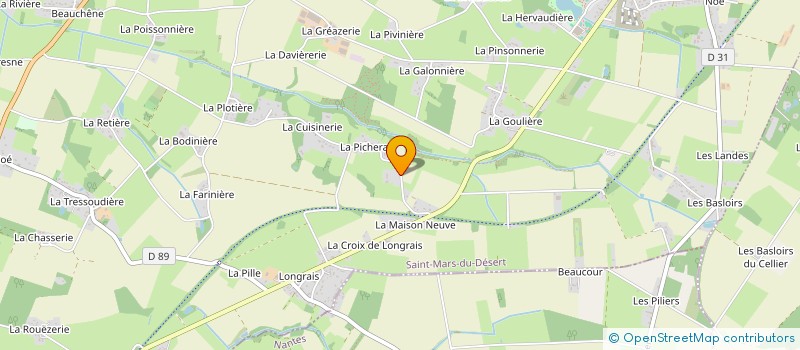 localisation de l'entreprise AUZALIDE SANTE ANIMALE  SAINT-MARS-DU-DESERT