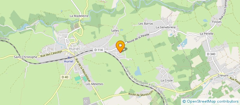 localisation de l'entreprise AUZAN à HURIEL