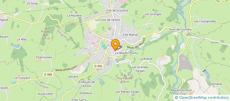 localisation de l'entreprise AUZANCES TENNIS CLUB  AUZANCES