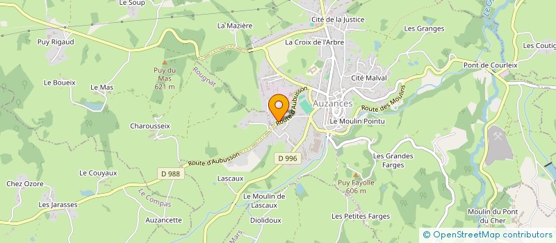 localisation de l'entreprise AUZANDIS à AUZANCES