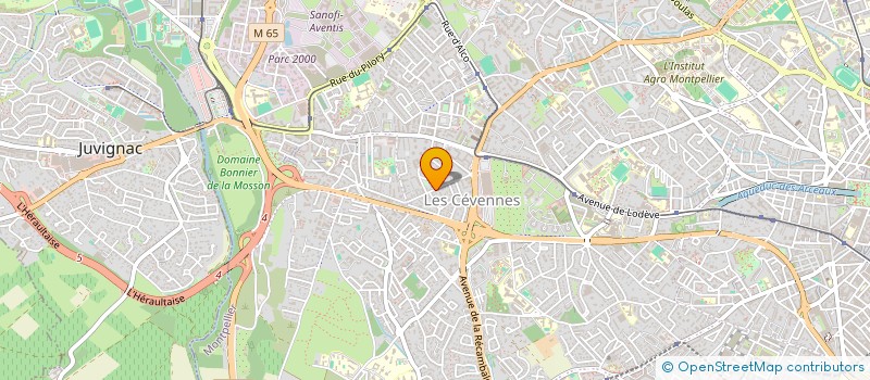 localisation de l'entreprise AUZAT INVESTISSEMENT à MONTPELLIER