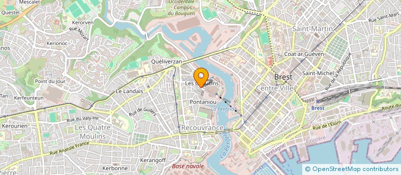 localisation de l'entreprise AUZE  BREST