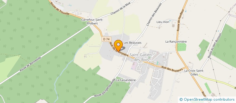 localisation de l'entreprise AUZERAIS-PARIS  SAINT-GATIEN-DES-BOIS