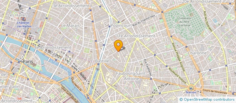 localisation de l'entreprise AUZERAL ET CIE à PARIS