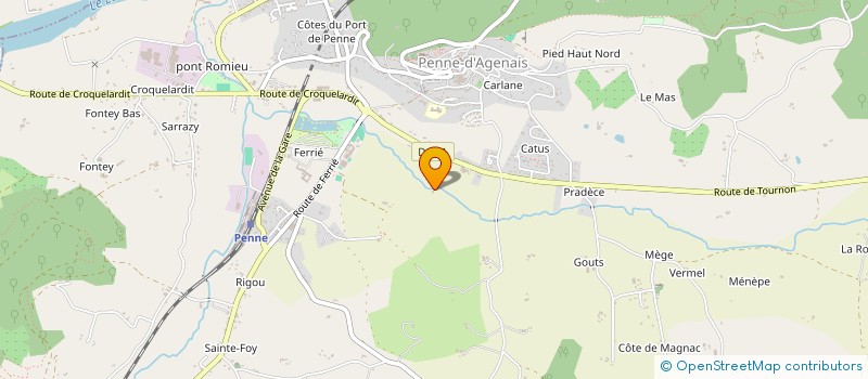 localisation de l'entreprise AUZERI  PENNE D'AGENAIS