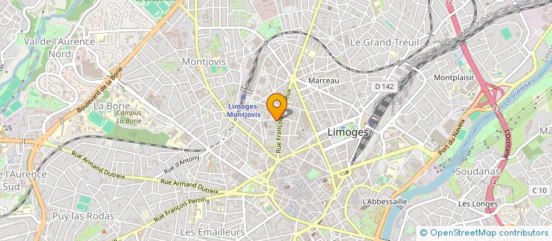 localisation de l'entreprise AUZETTE à LIMOGES