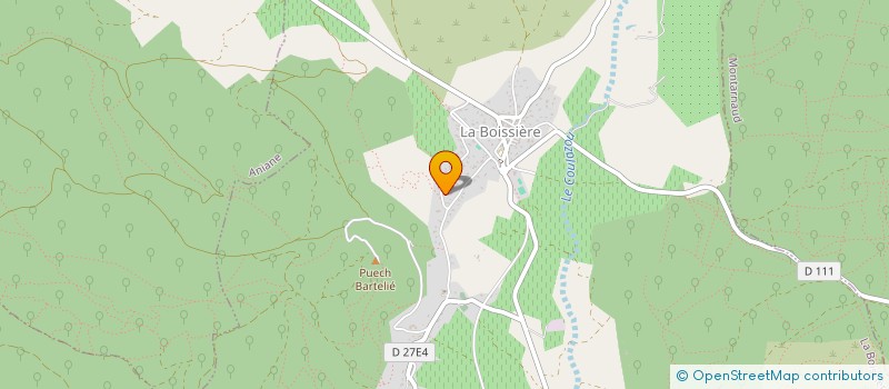 localisation de l'entreprise AUZIER INVEST  LA BOISSIERE