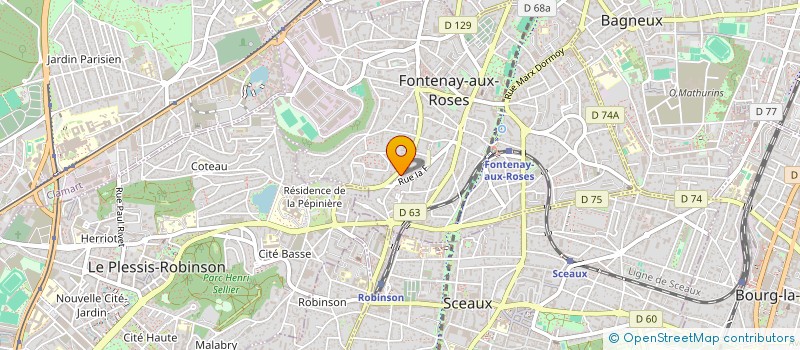 localisation de l'entreprise AUZOLLE BODEREAU à FONTENAY-AUX-ROSES