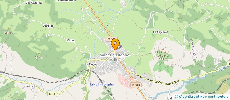 localisation de l'entreprise AV AIRON CLUB  SALLES-LA-SOURCE