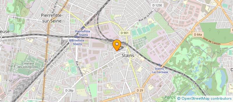 localisation de l'entreprise AV BATIMENT à STAINS