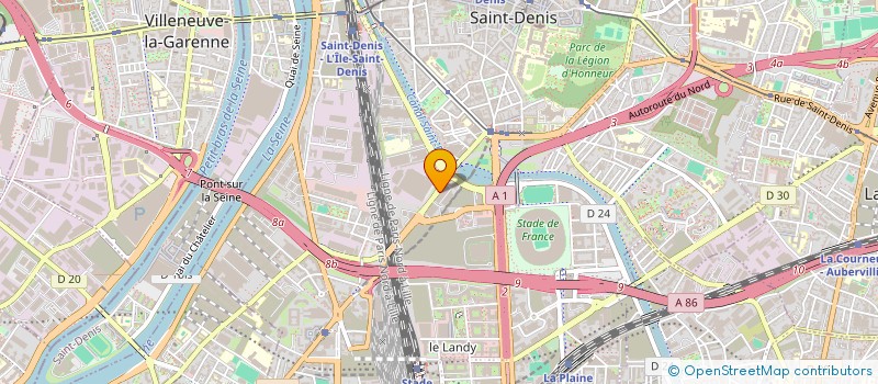 localisation de l'entreprise AV BROADCAST à SAINT-DENIS