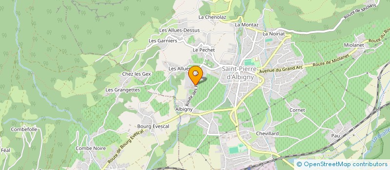 localisation de l'entreprise AV & CO  SAINT-PIERRE-D'ALBIGNY