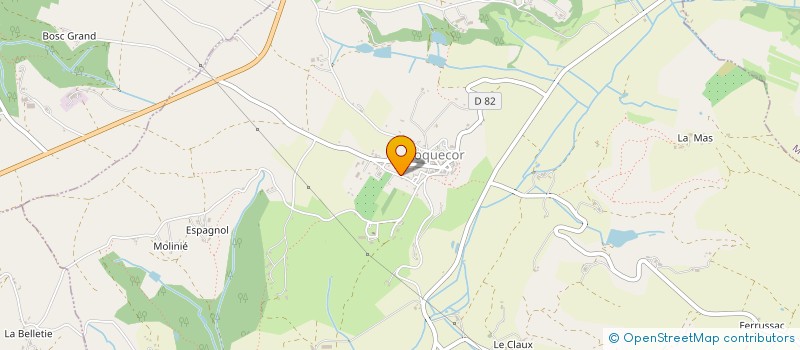 localisation de l'entreprise AV. COMMUNICATIONS  ROQUECOR