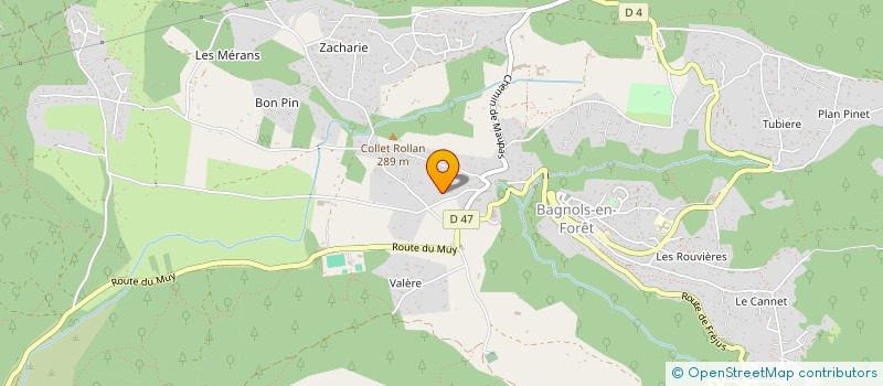 localisation de l'entreprise AV CONCEPT à BAGNOLS-EN-FORET