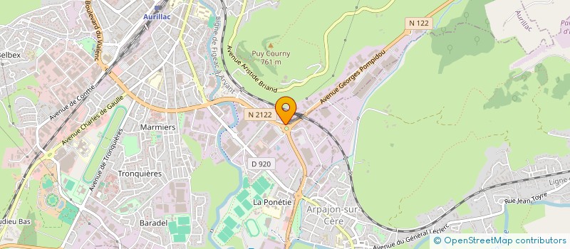 localisation de l'entreprise AV CONSULTING à AURILLAC