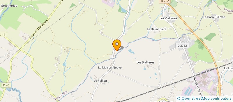 localisation de l'entreprise AV DESIGNERS  POUZAUGES