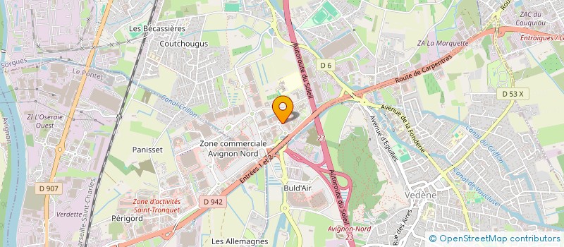 localisation de l'entreprise AV DIFFUSION  SORGUES