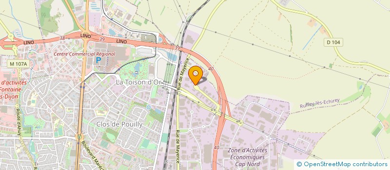 localisation de l'entreprise AV DIGITAL à DIJON