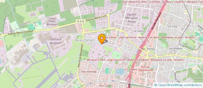 localisation de l'entreprise AV.EN.I.RS  MERIGNAC