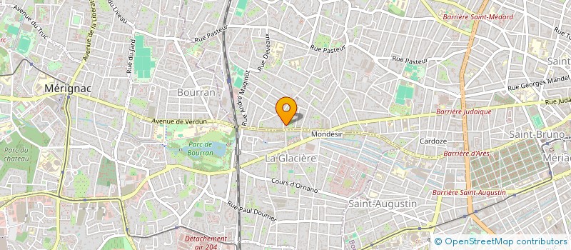 localisation de l'entreprise AV ENVIRONNEMENT à BORDEAUX