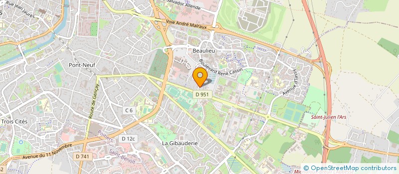 localisation de l'entreprise AV FINANCES à POITIERS