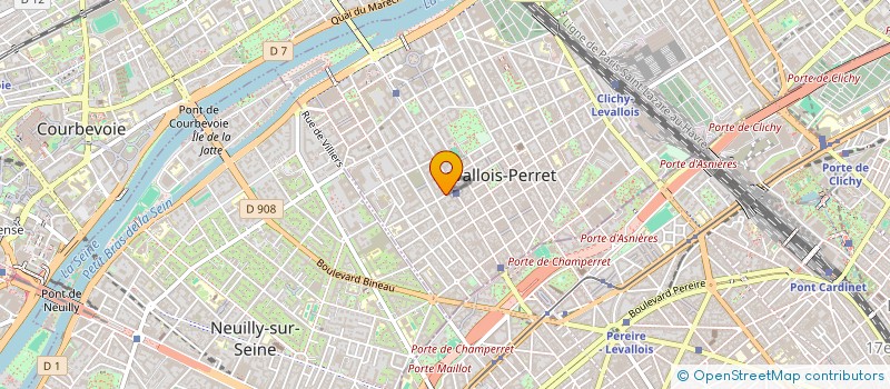 localisation de l'entreprise AV HOLDING à LEVALLOIS-PERRET