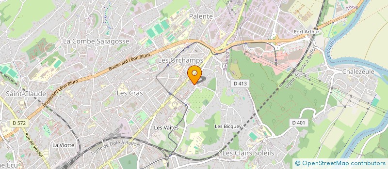 localisation de l'entreprise AV IMMOBILIER  BESANCON