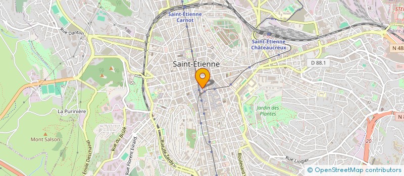 localisation de l'entreprise AV. IMMOBILIER  SAINT-JUST-SAINT-RAMBERT