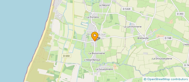 localisation de l'entreprise AV INVEST  GOUVILLE-SUR-MER