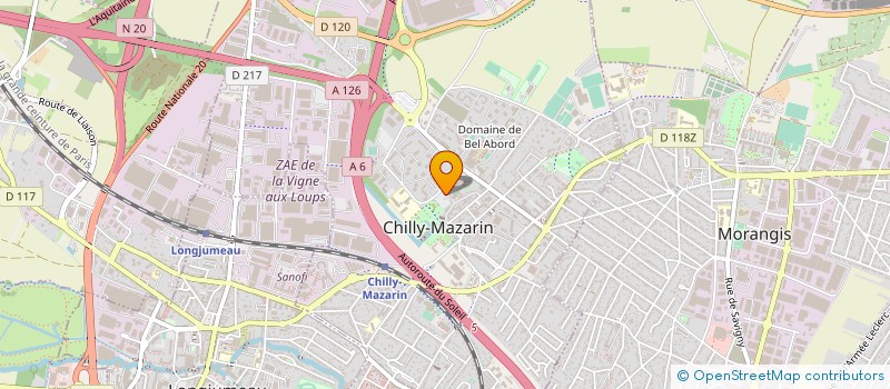 localisation de l'entreprise AV LOC à CHILLY-MAZARIN