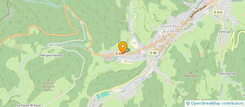 localisation de l'entreprise AV LOCATIONS  SAINTE-MARIE-AUX-MINES