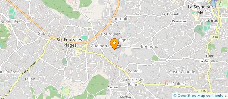 localisation de l'entreprise AV MACONNERIE à SIX-FOURS-LES-PLAGES