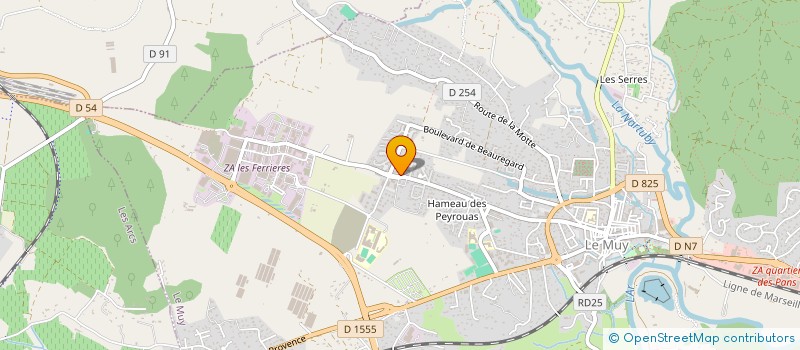 localisation de l'entreprise AV MECA 83  LE MUY