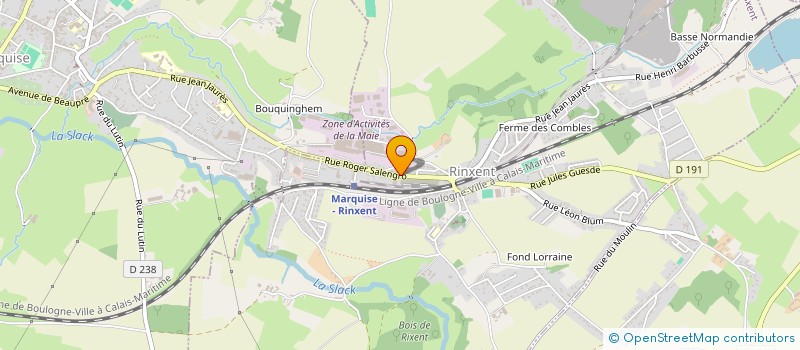 localisation de l'entreprise AV SHOP à RINXENT