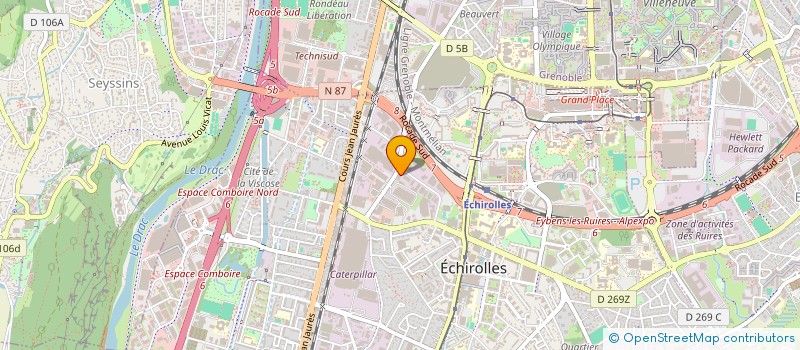 localisation de l'entreprise AV SPECTACLE à ECHIROLLES