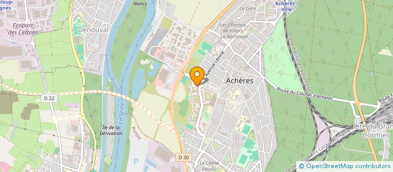 localisation de l'entreprise AV TECH à ACHERES