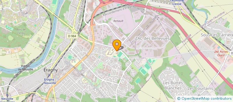 localisation de l'entreprise AV TECHNOLOGIE  ERAGNY