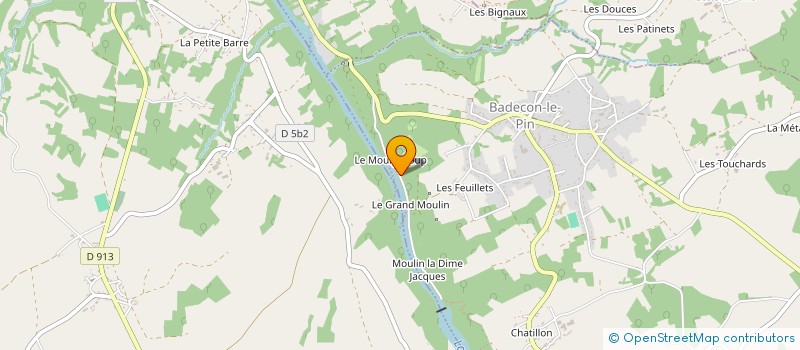 localisation de l'entreprise AV WEBSHOP à BADECON-LE-PIN