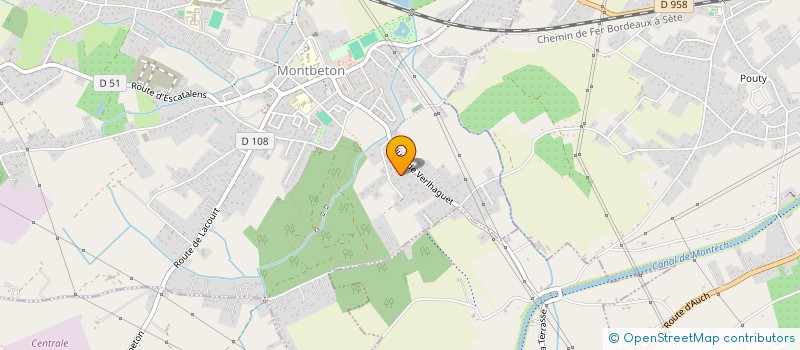 localisation de l'entreprise AV2F IMMO  MONTBETON