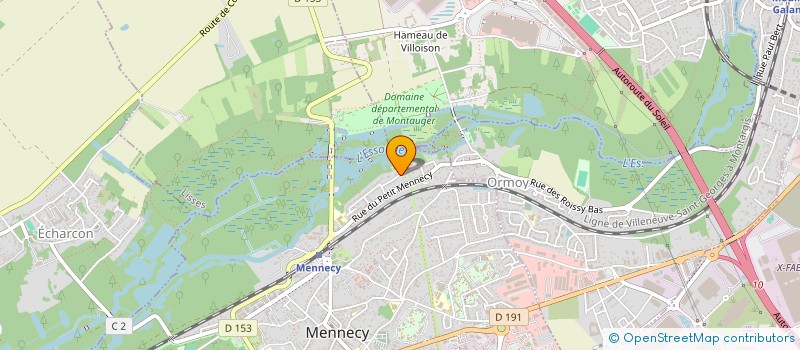 localisation de l'entreprise AV2M à MENNECY
