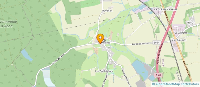 localisation de l'entreprise AV2M à CERTINES