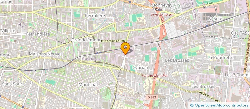 localisation de l'entreprise AVA  VILLEURBANNE