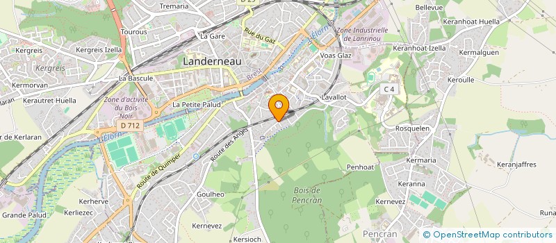 localisation de l'entreprise AVA  LANDERNEAU