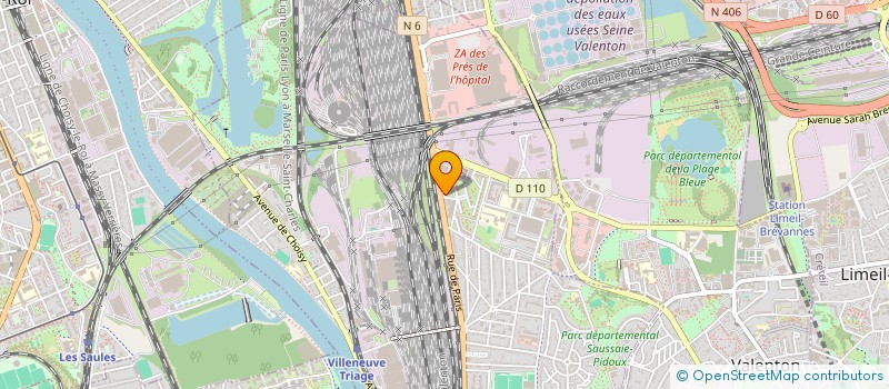 localisation de l'entreprise AVA à VILLENEUVE-SAINT-GEORGES